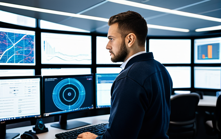 보안관제센터 운영 KPI 설정법 - Cybersecurity Professional**

*   **Subject:** A cybersecurity analyst working at a modern SOC (Secu...