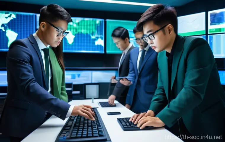 보안관제센터 이직 성공 전략 - **Prompt 1: Focused Cybersecurity Study**
    "A determined young Thai woman in her early twenties, ...