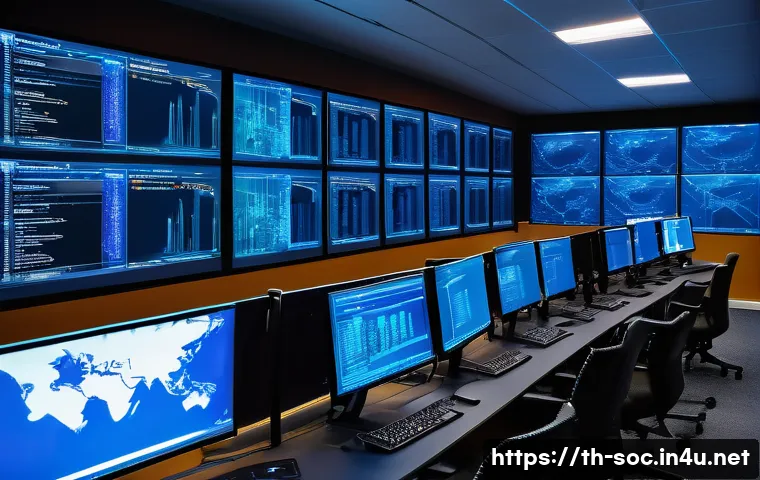 보안관제 실기 준비 요령 - A detailed cyber security training lab environment scene showing multiple virtual machines running o...